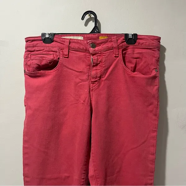 Anthropologie pilcro and‎ the letterpress no 31 pants Waist 34” Red Ankle - Image 4