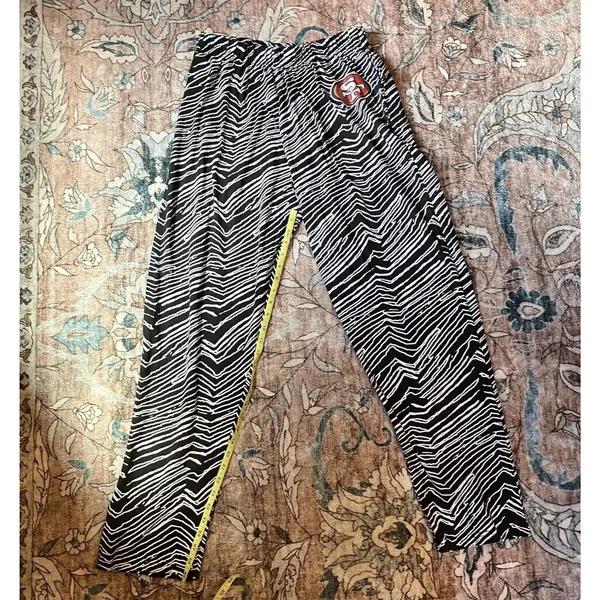 Zubaz NFL Unisex San Francisco 49ers Zebra Outline Comfy Pants M - Image 3