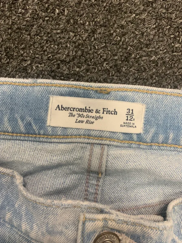 Abercrombie and Fitch the 90th Straight low rise jeans - Image 3