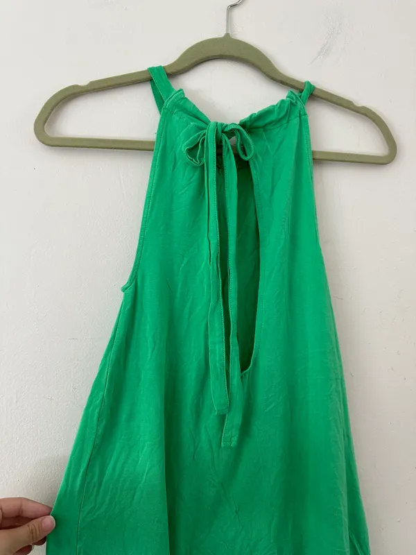 ASOS Green Summer Mini Dress Backless - Image 5