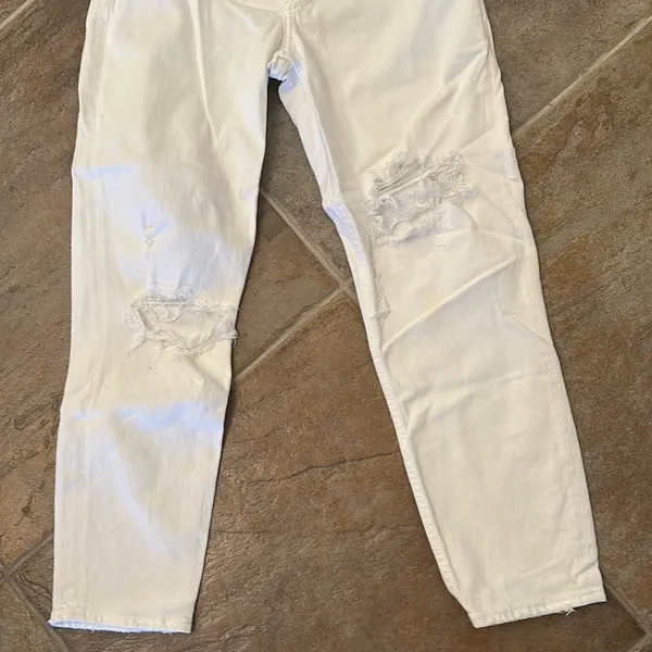 Abercrombie & fitch white mom high rise 25 - Image 3