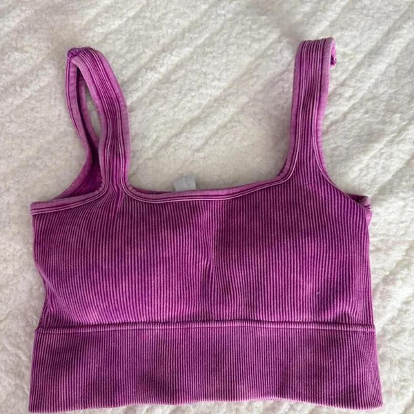 Zenana Women's Purple and Pink Crop-top - Image 2