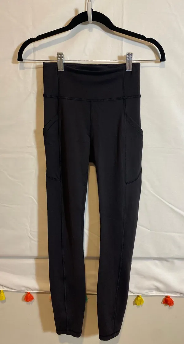 Black Fast And Free High Rise Leggings - Image 2