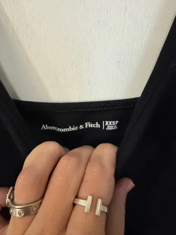 A&F Women's Ponte Unitard Flare Jumpsuit in Black - Image 6