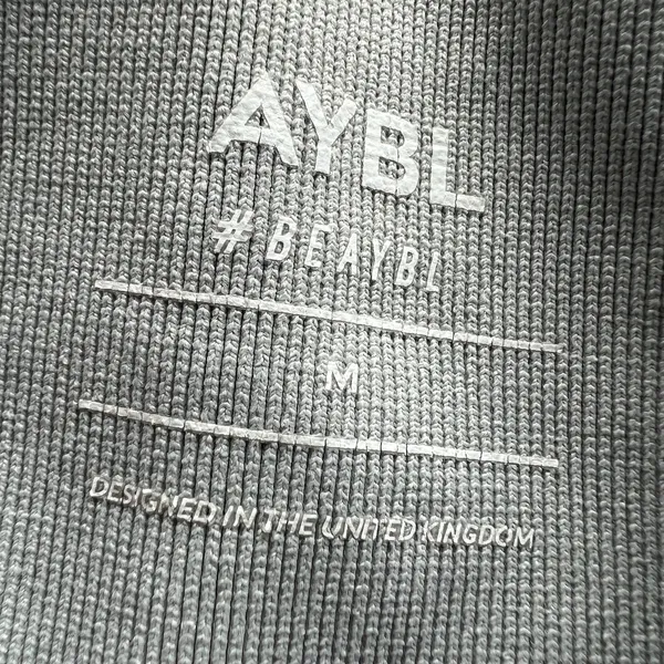 AYBL Leggings Womens Medium Scrunch Bottom Leopard Print Gray - Image 3