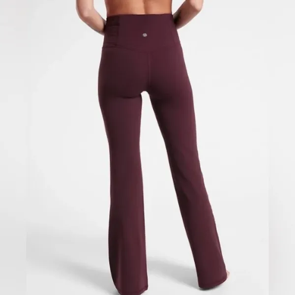 Athleta Elation Ultra High Rise Leggings Spiced Cabernet Flared Pants - Image 3