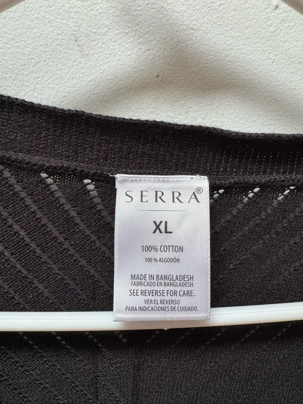 SERRA Open Knit Black Cardigan  - Image 3