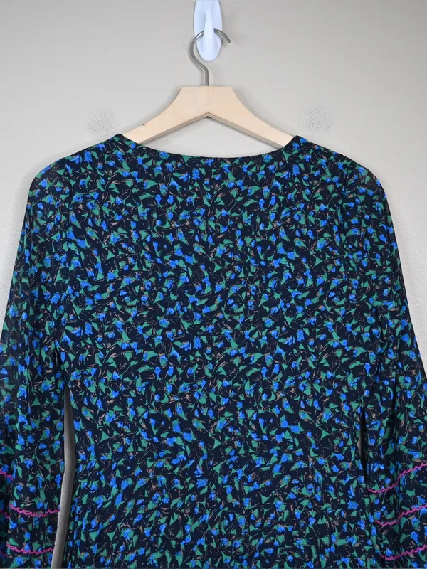Anthropologie Skies Are Blue Women's XS V-Neck Long Sleeve Lined Midi Dress - Image 4