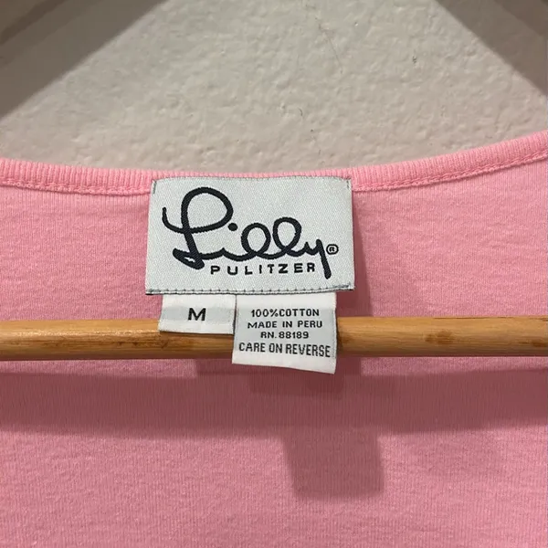 Lilly Pulitzer Pink Short Sleeve Tee - Image 2