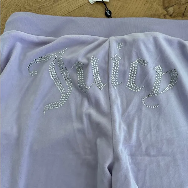 Juicy Couture - Velour & Rhinestone Hooded Top & Pants in Orchid Petal Purple - Image 9
