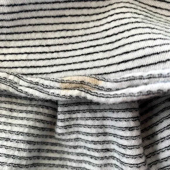 We The Free‎ People White Gray Stripe Lexington Tee Women's Size Small - Image 7