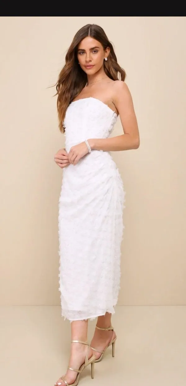 White Lulus Dress - Image 4
