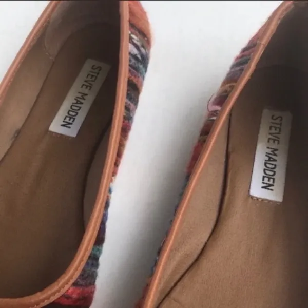 Steve Madden Size‎ 5.5 Kimmmie Fabric Studded Round Toe Ballet Flat - Image 4