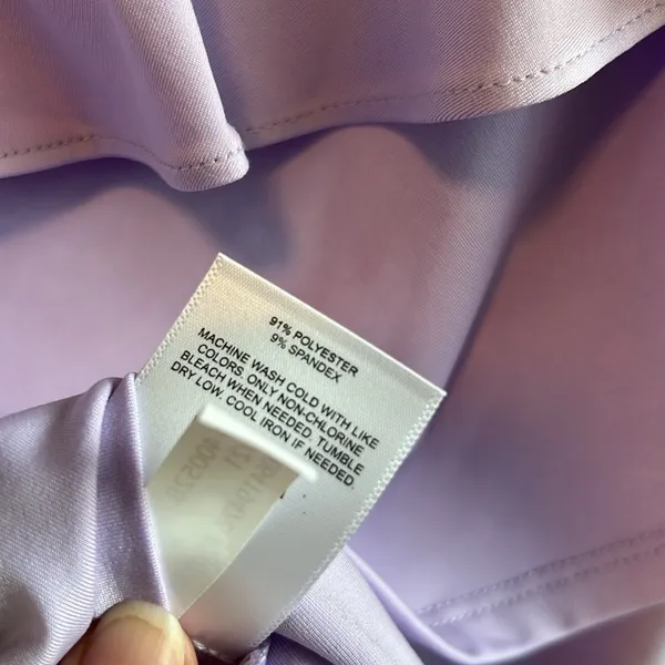 NWT Express Body Contour Compression Stretch Ruffle One Sleeve Tank, XL - Image 6