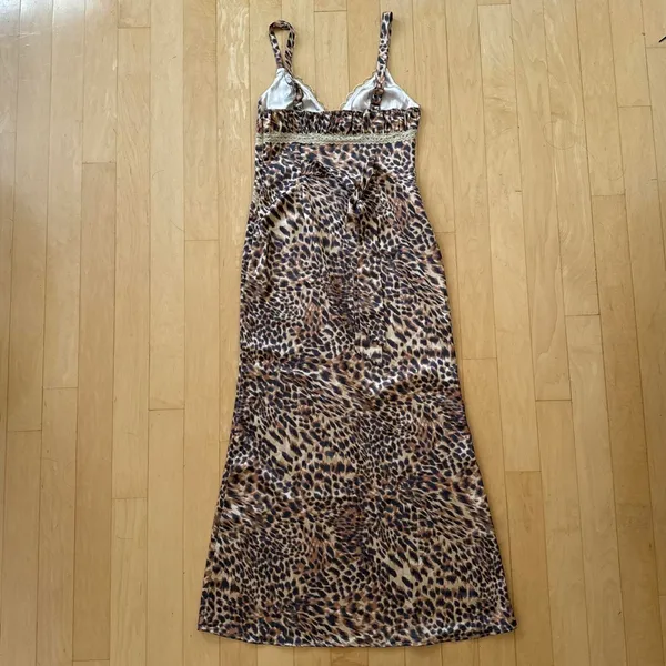 Princess Polly Sanctuary brown cheetah dress with lace trim - Image 3