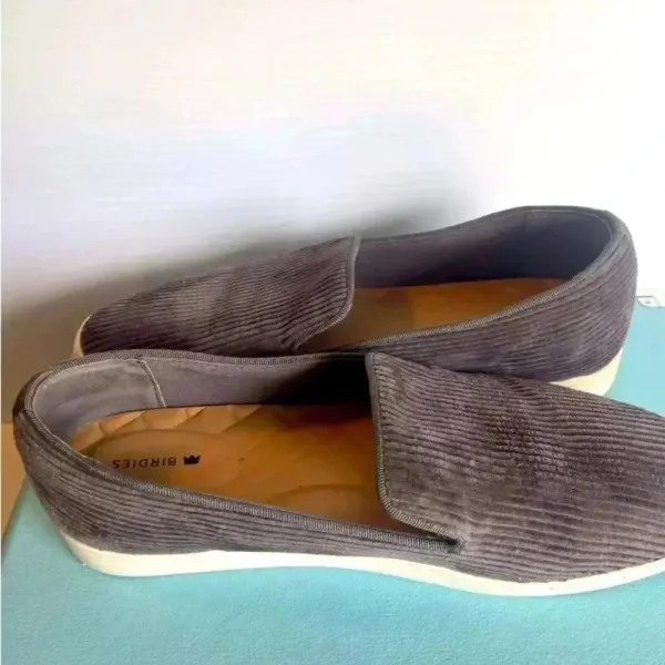 Birdies The Swift Women's Size 9.5 Charcoal Gray Corduroy‎ Slippers Shoes New - Image 4