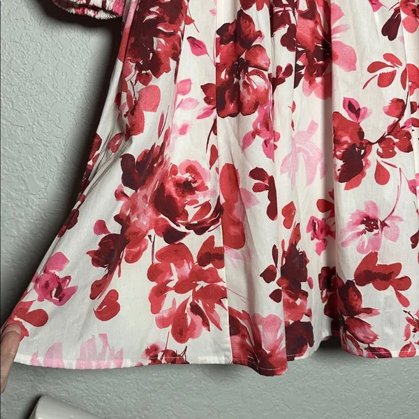 NEW Abercrombie & Fitch Emerson Poplin XST Mini Dress Summer Vaca Floral Tall - Image 10