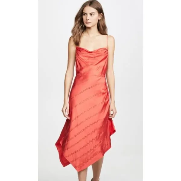 Retrofete Lilly Red Sequin Midi Slip Dress NWT Sz. S - Image 3
