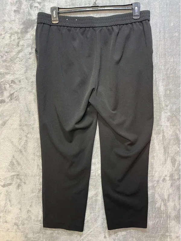 Anne Klein Womens Black Stretch Ankle Pants Size Large Pull On Elastic Waist - Image 2