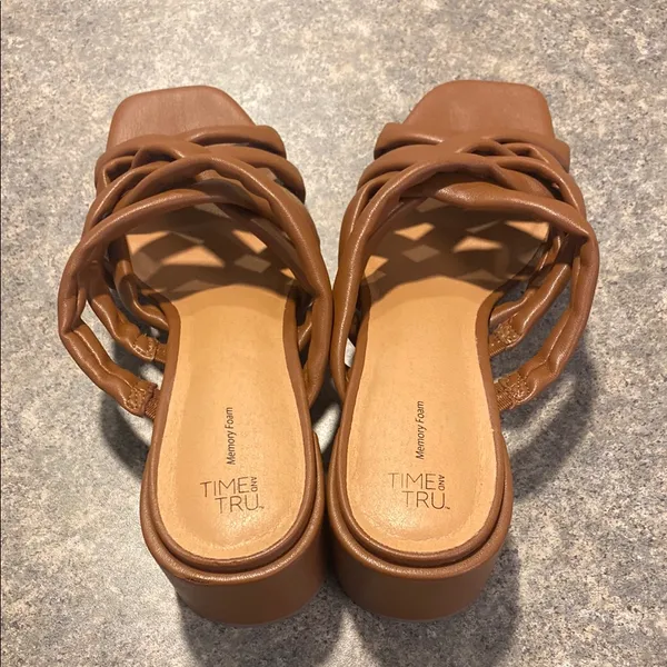 Time and Tru Tan Braided Mules - Image 3