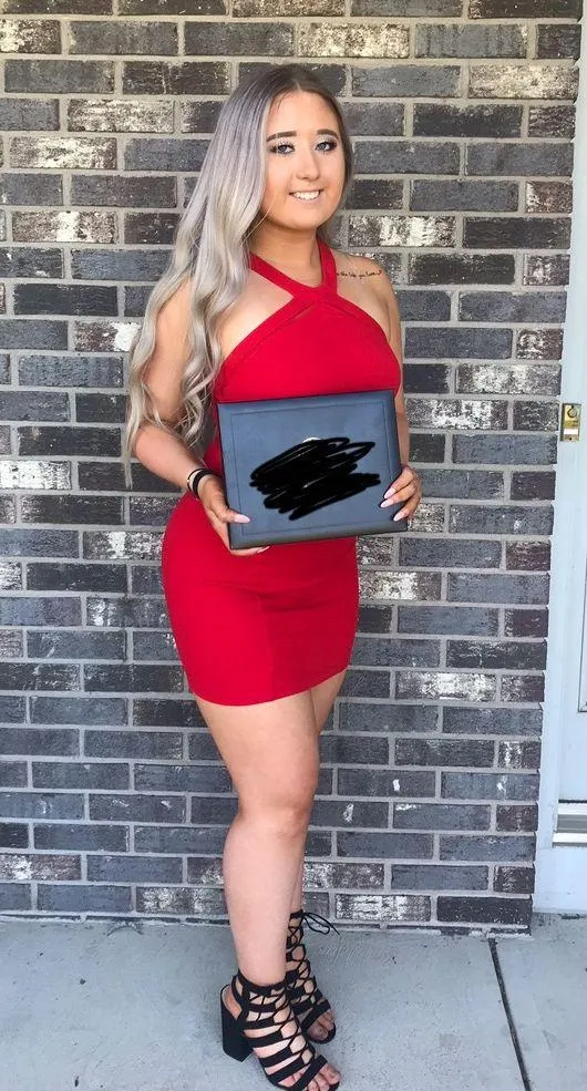 Red High neck Cocktail Dress - Image 4