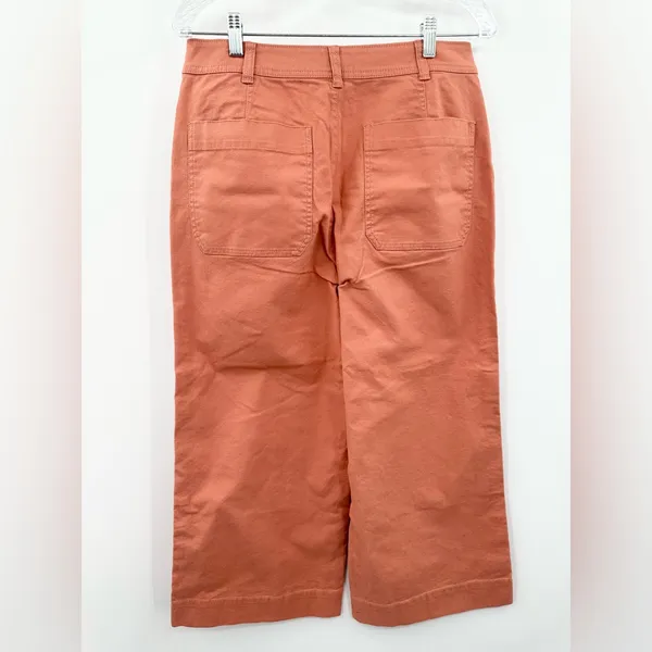 Madewell Slim Emmett Wide Leg‎ Crop Jeans Peach Size 30 Women's - Image 2
