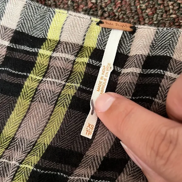 Free people‎ falling stars plaid mini dress - Image 10
