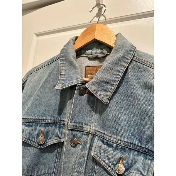 Vintage‎ Y2K Old Navy Denim Trucker Jacket Streetwear Western Grunge - Image 4