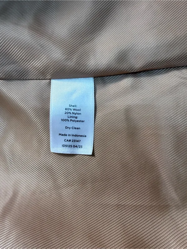 Talbots Wool Blend Camel Double-Breasted Peacoat - Image 6