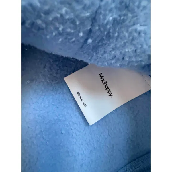 Madhappy Light Blue Hoodie with Red Logo - Image 5