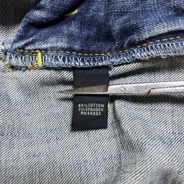 Banana Republic Y2K Medium Wash Denim Raw Hem &‎ Distressed Jean Skirt Size 10 - Image 8