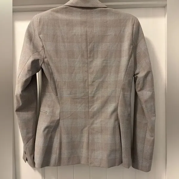 Zara Women’s Blazer with Classic Check Pattern Size 4 - Image 4