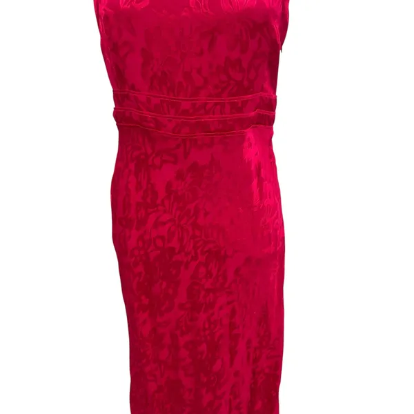 Privacy Please Mia Maxi Dress‎ Slip Maxi Floral Satin Hot Pink Size Small - Image 5