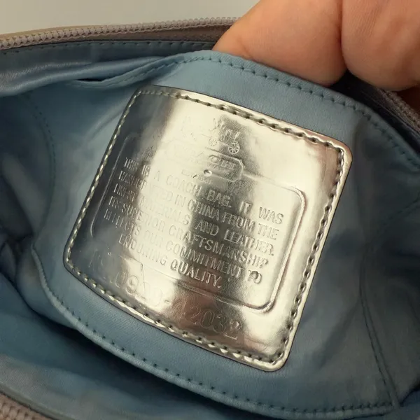 Coach‎ Amanda Satin Women's Wristlet Gray 42032 K - Image 8
