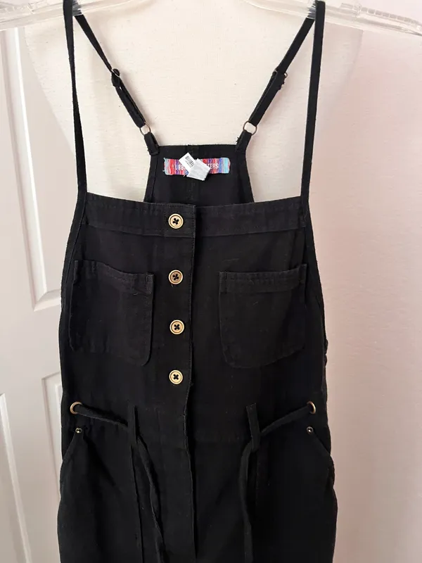 Urban Outfitters Black Overalls. Size XS - Image 2