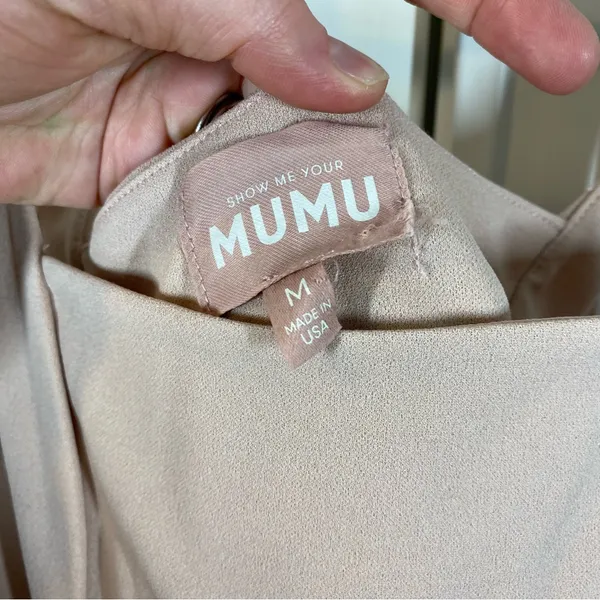 Show Me Your Mumu Paris Maxi Gown Dusty Blush Stretch size medium‎ - Image 3