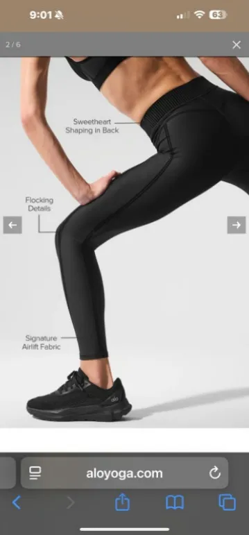 alo Airlift High-Waist 7/8 Line Up Legging small - Image 5