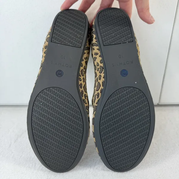 Rothy's Size 10 The Flat Ballet Spotted Leopard Animal Print‎ Round Toe Retired - Image 14