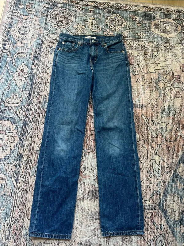 Levi's Women's Low Pro Relaxed Fit Straight Leg Jeans Denim Classic Size 25 - Image 7