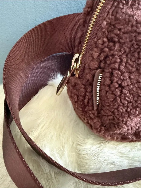 Lululemon Athletica Everywhere Sherpa Belt Bag With Goldtone Hardware - Image 3