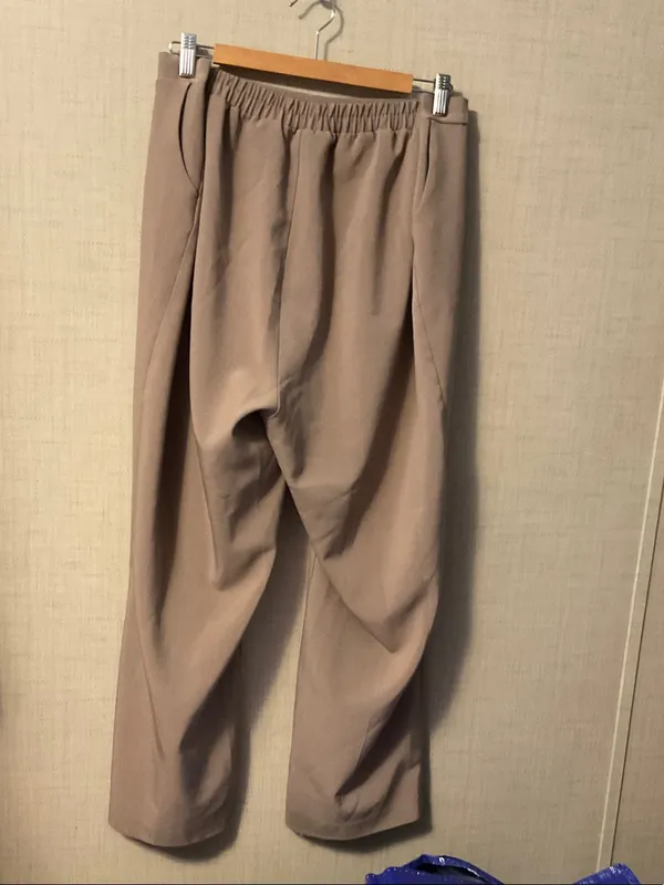 Allison Daley Wide-Leg Ponte Pants in Taupe - Image 2