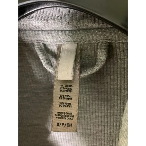Skims soft lounge sleep shirt gray women's size small - Image 3