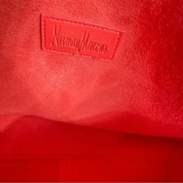 Neiman Marcus Coral Tote‎ Shoulder Purse Bag - Image 12