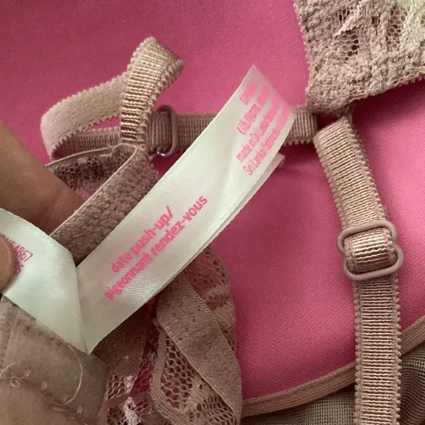 NEW Victoria’s Secret PINK Date Push-Up Lacy Notch Front Bralette Mauve 32C NWOT - Image 6