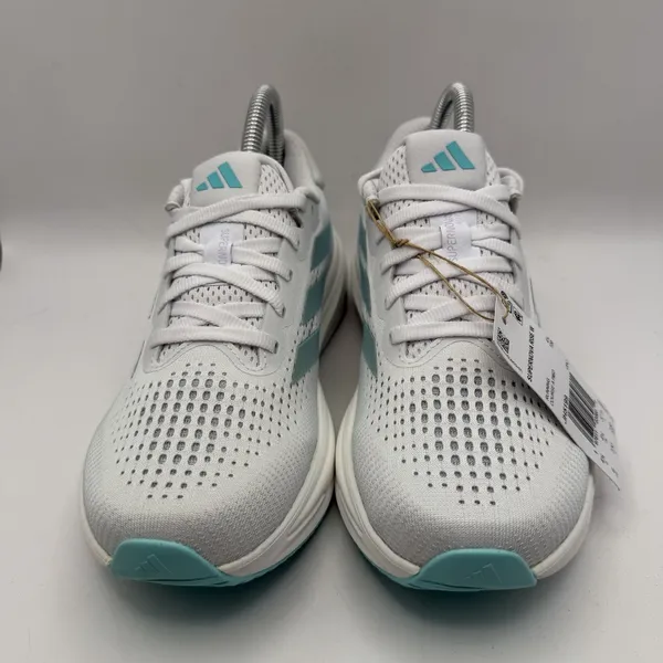 Adidas Women's Sz 6 Supernova Rise Shoes White‎ Linen Green Metallic New - Image 2