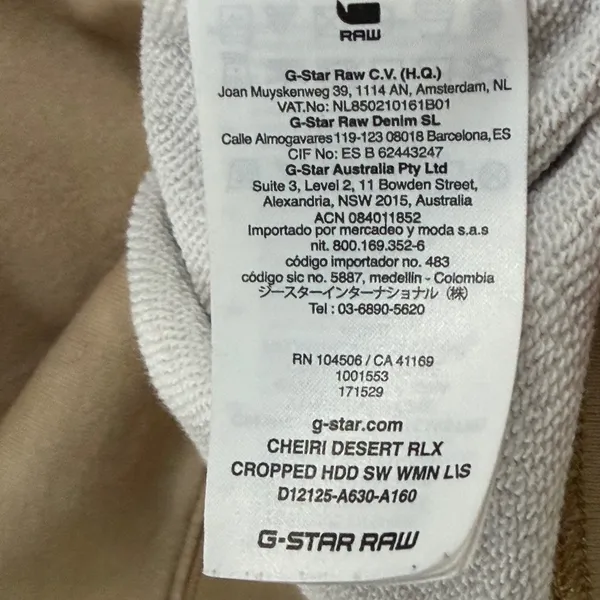 G Star Raw Jaden Smithh Forces Of Nature Desert Hoodie Womens M Sand Deer Moose - Image 14