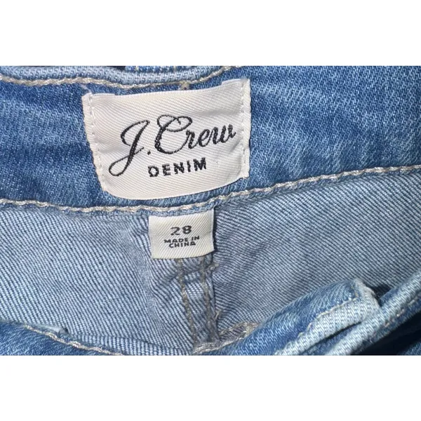 J Crew‎ Slim Boyfriend Jeans Womens 28 Lightwash Mid Rise Classic Stretch Preppy - Image 8
