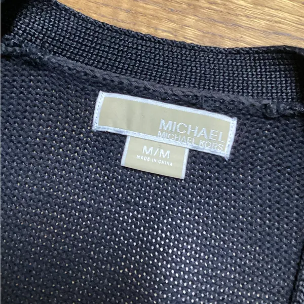 Michael Michael Kors short waist snap front cardigan Black Size Medium - Image 4