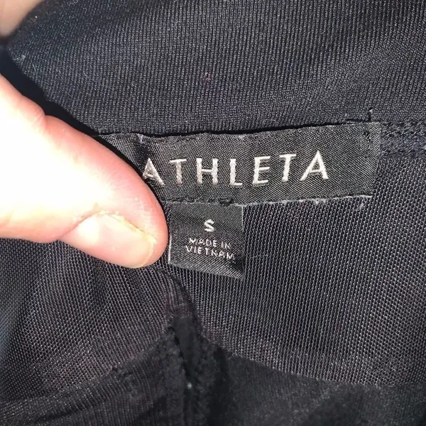 Athleta black cropped Athleisure workout S leggings - Image 2