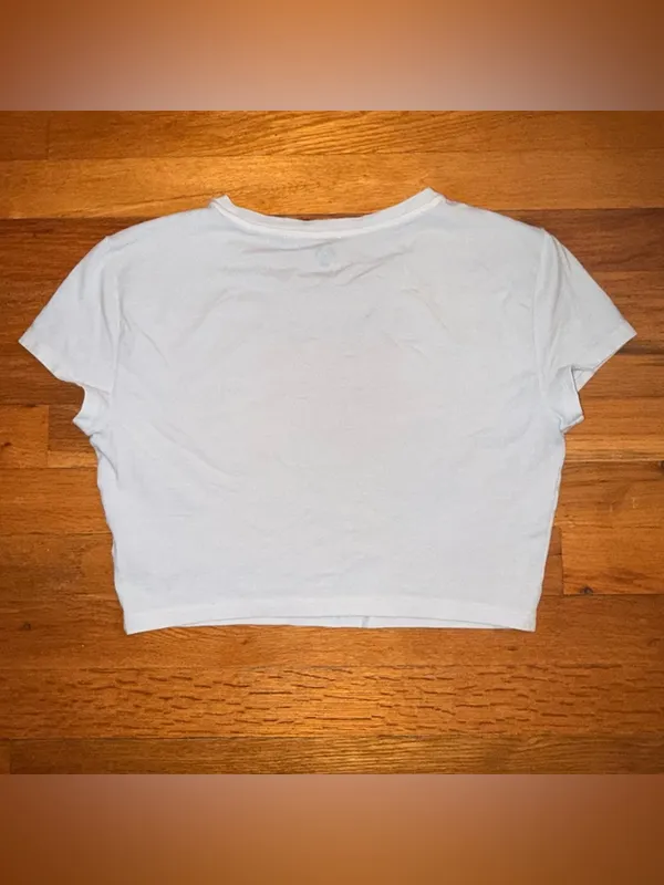 TNA Aritzia Baby‎ Blue Crop Tee Baby Tee size Medium - Image 2